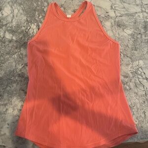 Lululemon base pace Ribbed tank top, size 2, Rasberry cream